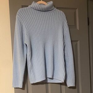 Light baby Blue Turtleneck Sweater